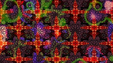 Çiçekli yaz çiçekleri. Robot resim. Moda baskıları için zarif bir şablon. Motley illüstrasyonu. Küçük çiçekte güzel bir desen. Küçük renkli çiçekler..