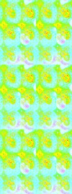 Küçük çiçekteki sevimli çiçek deseni. Güzel karalamalı çiçek desenli çizim. Güzel kumaş deseni. Raster illüstrasyonu.