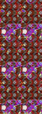 Çiçek. Taslak dekoratif arka plan, çiçek mandala. Gri ve kırmızı renklerde. Raster illüstrasyonu.