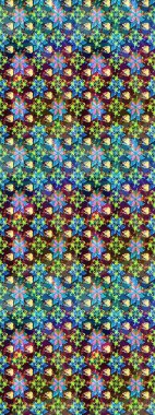 Raster illüstrasyonu. Mavi renkli çiçekler. Çiçek desenli eskiz, vuruşlar, sıçramalar, yaz çiçekleri..