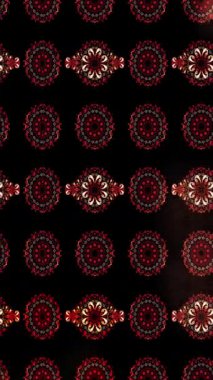 Renkli unsurlarla hareketli arka plan görüntüleri. Çiçekler. Eski model. Bayrak tarzı. Video kaydı. Şablon. Döngü. Kusursuz.. 