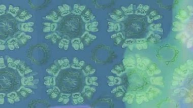 Renkli unsurlarla hareketli arka plan görüntüleri. Çiçekler. Eski model. Bayrak tarzı. Video kaydı. Şablon. Döngü. Kusursuz.. 