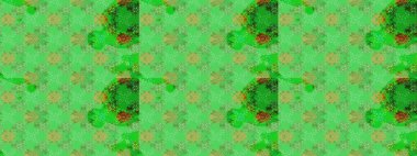 Çiçek ve yapraklı karalama şeklinde Raster çiçek deseni. Yumuşak, yeşil renkli bahar çiçekleri. Raster illüstrasyonu.