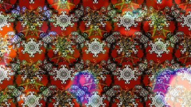 Küçük çiçekteki sevimli çiçek deseni. Raster illüstrasyonu. Güzel karalamalı çiçek desenli çizim. Güzel kumaş deseni.