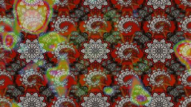 Nazikçe, güzel çiçek arkaplanı. Gri ve kahverengi renkli çiçekler. Raster çiçek desenli ve çiçekli..