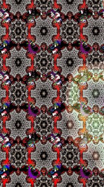 Siyah ve nötr renkler üzerine çiçek desenli çizimler, el yapımı papatyalar, papatyalar. Tekrar eden çiçek arkaplanı, zarif siyah ve nötr çiçek duvar kağıdı.