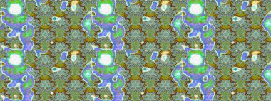 Elle çizilmiş çiçek desenli Raster çizimi. Tekstil, kumaş, ambalaj, hatıra defteri için hoş bir çiçek arkaplanı. Çocuksu tasarım. Yeşil ve mavi arkaplanda.