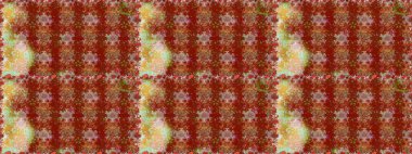 Kahverengi ve kırmızı renkte çiçekler. Yumuşak, bahar çiçekli arka plan. Raster çiçek desenli ve çiçekli..