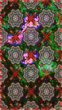 Gri ve yeşil arka planda. El çizimi çiçekli, pürüzsüz bir desen. Çocuksu tasarım. Tekstil, kumaş, ambalaj, hatıra defteri için güzel çiçek arkaplanı..