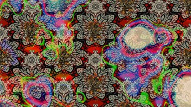 Raster Şirin kumaş deseni. Düz Çiçek Elementleri Tasarımı. Eskiz klasiği. Renkli Bahar Teması çizim şablonu.