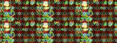 Çiçekli karalama şeklinde Raster çiçek deseni. Nazikçe, güzel çiçek arkaplanı. Yeşil ve kırmızı renkte çiçekler.