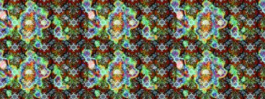 Küçük yeşil ve nötr çiçeklerle oldukça eski bir besin torbası deseni. Millefleur 'lar. Tekstil, kumaş, kapaklar, duvar kağıtları, baskı, paket, koleksiyon defteri, örgü, dekupaj için çiçek arkaplanı.