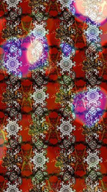 Çiçekleri, deniz kabukları, mandalaları ve suluboya efektleriyle donanma geçmişi. Eskiz modeli etnik tasarım. Yatak çarşafları, ceket, paket tasarımı, kumaş ve moda kavramları için tekstil baskısı.