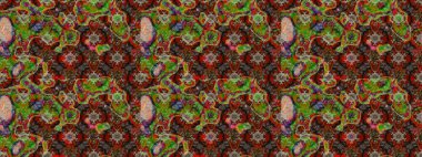 Küçük çiçekteki sevimli çiçek deseni. Raster deseni. Nazik, yaz çiçekleri kahverengi ve kırmızı renklerde. Raster illüstrasyonu.