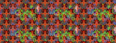 Düz Çiçek Elementleri Tasarımı. Renkli Bahar Teması eskiz kalıbı. Taslak desenli, modaya uygun kumaş deseni. Raster illüstrasyonu. Şirin çiçek elementleri..