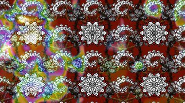 Raster Güzel kumaş deseni. Raster suluboya deseni, narin çiçekler, gri ve kahverengi çiçekler, tebrik kartı şablonu..