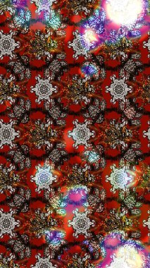 Kabile sanatı boho baskısı, klasik çiçek arkaplanı. Arkaplan dokusu, duvar kağıdı, çiçek temalı renkler. Soyut etnik raster çizim kalıbı.