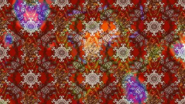 El çizimi Raster çizimi. Parlak elementlerin. Çizim çiçek deseni duvar kağıdı, web sitesi arkaplanı, paket kağıdı, davetiye, broşür, pankart veya web sitesi için kullanılabilir.