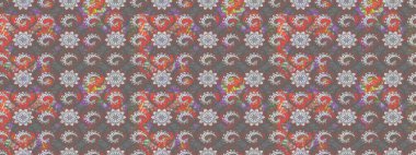 Eskiz arkaplan modeli. Vadinin çiçekleri gri ve pembe renklerde. Suluboya, elle çizilmiş. Raster - stok.