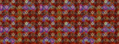 Küçük çiçekteki sevimli çiçek deseni. Raster illüstrasyonu. Çizim.