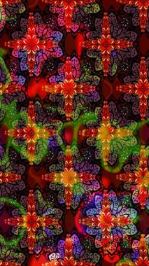 Şatafatlı bahar bahçesi dokusu. Flower eskiz arka planı. Çiçek deseni. Raster illüstrasyonu.