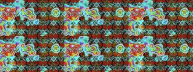 Raster suluboya çiçek deseni, narin çiçekler, mavi ve kahverengi çiçekler, tebrik kartı şablonu. Raster Güzel kumaş deseni.