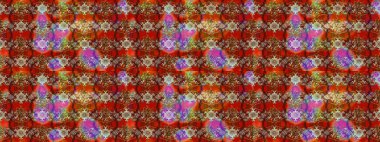 Çiçekli el çizimi çizimi deseni. Modern gelişim kahverengi ve kırmızı raster arka plan duvar kağıdı çizimi klasik çizgili iz sürme desenli çiçekler, çiçekli süsler.