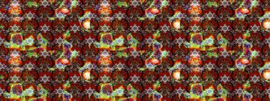 Güzel çiçek deseni. Kahverengi ve kırmızı renkte çiçekler. Renkli Bahar Teması eskiz kalıbı. Düz Çiçek Elementleri Tasarımı.