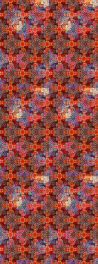 Düz Çiçek Elementleri Tasarım Raster illüstrasyonu. Çiçekli çiçek deseni, suluboya. Kahverengi renkli çiçekler. Renkli Bahar Teması Eskiz Şablonu.