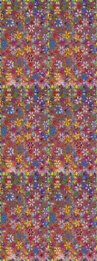 Süslü kumaş deseni. Raster deseni. Çiçekli, suluboya desenli kusursuz çiçek deseni.