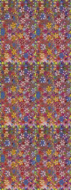 Süslü kumaş deseni. Raster deseni. Çiçekli, suluboya desenli kusursuz çiçek deseni.