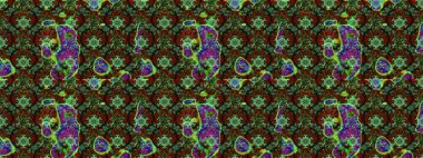 Manzaralı çiçek deseni. Çiçek kompozisyonu, el boyası, hassas şablon. Üst manzara, yumuşak yeşil ve kahverengi renkli. Sevgililer günü ve tebrik kartı konsepti için şık bir davet.