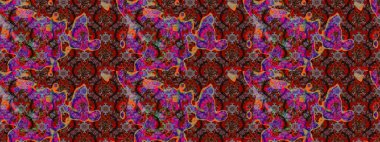 Sevgililer günü ve tebrik kartı konsepti için şık bir davetiye. Çiçek kompozisyonu, el boyası, hassas şablon. Üst manzara, yumuşak kahverengi ve kırmızı renk tarzı. Manzaralı çiçek deseni.