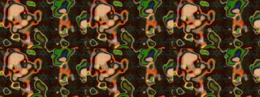 Çiçekli karalama şeklinde Raster çiçek deseni. Yumuşak, yaz çiçekli arka plan. Kahverengi ve gri renkte çiçekler.