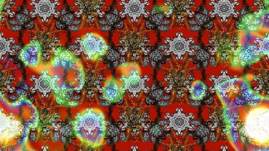 Elle çizilmiş çiçek desenli Raster çizimi. Tekstil, kumaş, ambalaj, hatıra defteri için hoş bir çiçek arkaplanı. Çocuksu tasarım. Gri ve kahverengi arkaplanda.