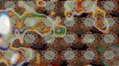 Şirin çiçekler. Raster Moda kumaş deseni. Çizgi çizimi deseni.