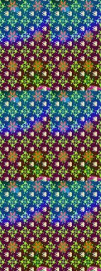 Raster stili kumaş deseni. Çiçekler suluboya çizim deseni.