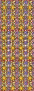 El çizimi, soyut ve süslü elementler. Yaz çiçekleri teması. Suluboya resim taklit Raster çizimi. Klasik çiçekler. Kahverengi ve bej renkler.