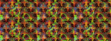 Siyah ve kahverengi renkte çiçekler. Raster düz çiçek çizim deseni. Tasarım hediye paketi, tebrik kartları, posterler ve afiş tasarımı.