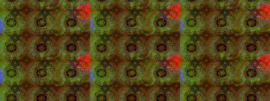 Çizgi çizimi kalıbı. Şirin çiçekler. Raster Moda kumaş deseni.