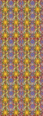 El çizimi, soyut ve süslü elementler. Yaz çiçekleri teması. Suluboya resim taklit Raster çizimi. Klasik çiçekler. Kahverengi ve bej renkler.