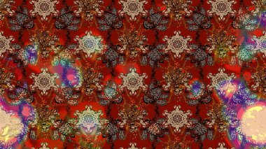 Güzel kumaş deseni. Küçük bir çiçekte eskiz deseni. Hoş bir çiçek geçmişi var. Raster illüstrasyonu.