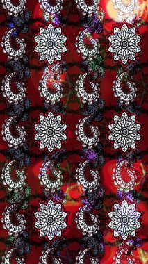 Raster illüstrasyonu. Bahar çiçekleriyle güzel bir çiçek deseni çizmişsin. Güzel kumaş deseni.