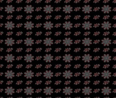 Çiçeksel elementlerle süslenmiş zarif raster dokusu. Parlak çiçekli siyah ve gri renkler üzerine soyut çizim deseni. Küçük çiçekte şirin bir çiçek deseni var..