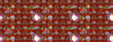 Tropik çiçek desenleri. Raster illüstrasyonu. Kahverengi ve kırmızı renkte çiçekler.