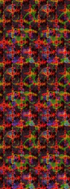 Küçük çiçekteki sevimli çiçek deseni. Raster illüstrasyonu. Çizim.