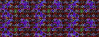 Raster Güzel kumaş deseni. Raster suluboya çiçek deseni, narin çiçekler, kahverengi ve menekşe çiçekleri, tebrik kartı şablonu.