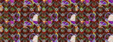 Raster illüstrasyonundaki çiçek desenli çizim. Gri ve kırmızı renkte çiçekler. Renkli Yaz Temalı eskiz kalıbı. Düz Çiçek Elementleri Tasarımı.