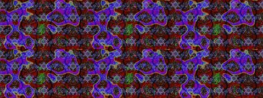 Raster Güzel kumaş deseni. Raster suluboya çiçek deseni, narin çiçekler, kahverengi ve menekşe çiçekleri, tebrik kartı şablonu.