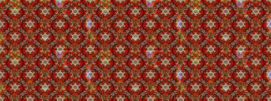 Soyut çiçek çizim kalıbı arka planı. Raster deseni. Raster illüstrasyonu. Kahverengi ve kırmızı renklerde. Küçük çiçekte sevimli çiçek deseni var..